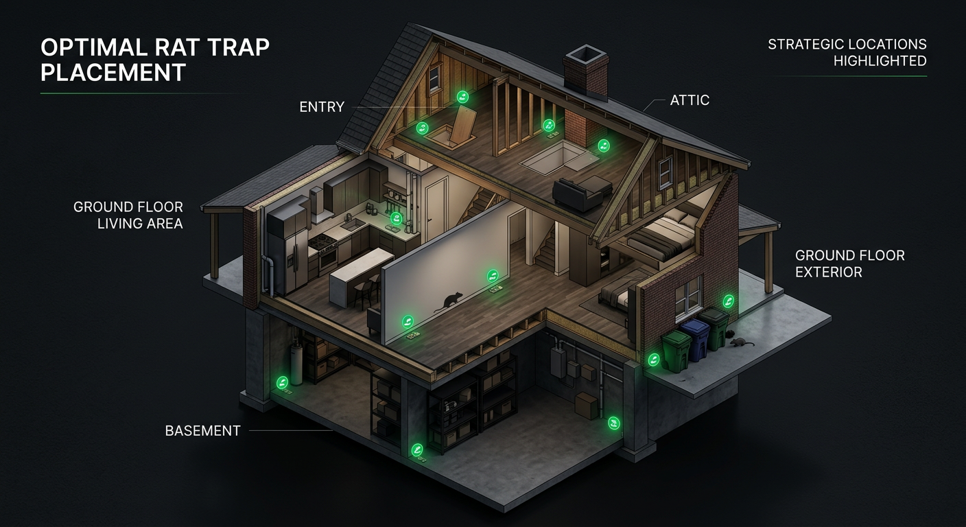 Схема расстановки ловушек