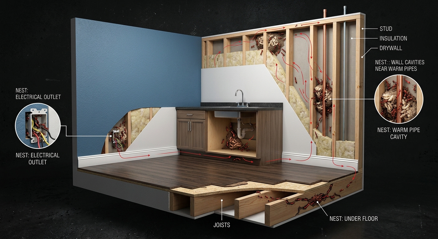 Где прячутся гнёзда муравьёв