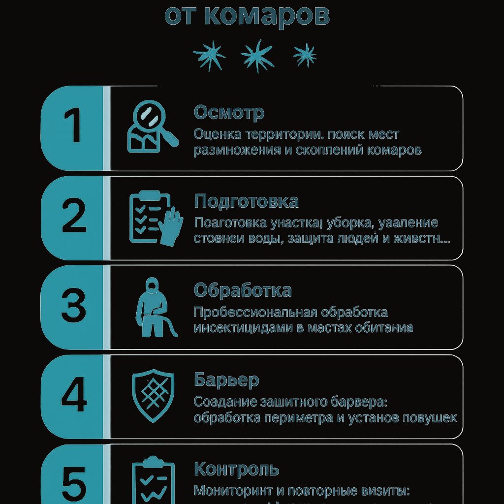 5 этапов профессиональной дезинсекции участка от комаров