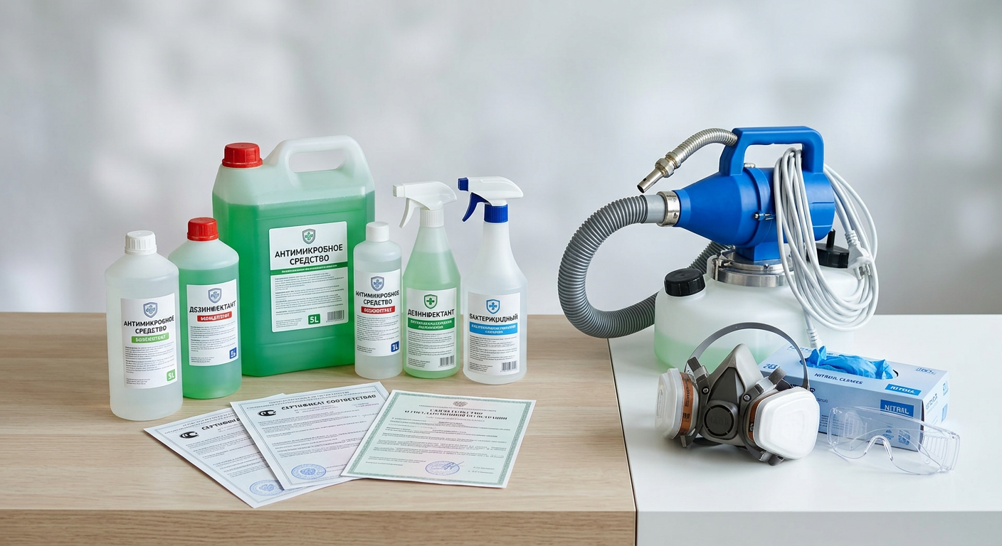 Дезинфекция — Сертифицированные дезинфектанты в Екатеринбурге