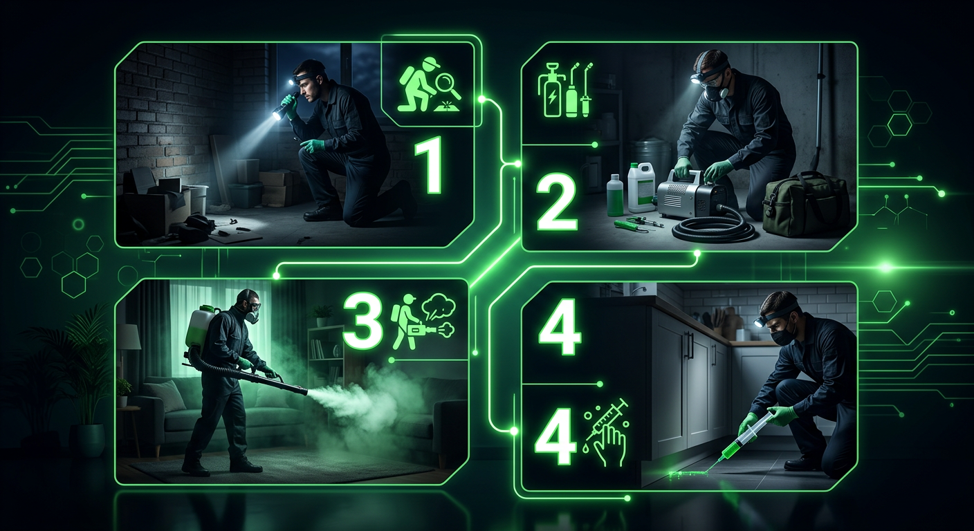 Дезинсекция — Этапы дезинсекции — от заявки до гарантии в Екатеринбурге