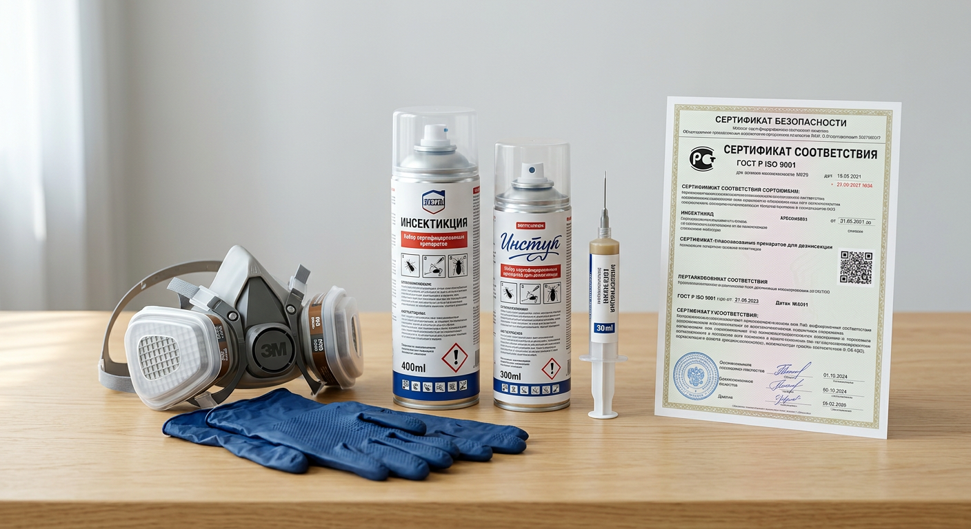 Дезинсекция — Сертифицированные препараты для дезинсекции в Екатеринбурге