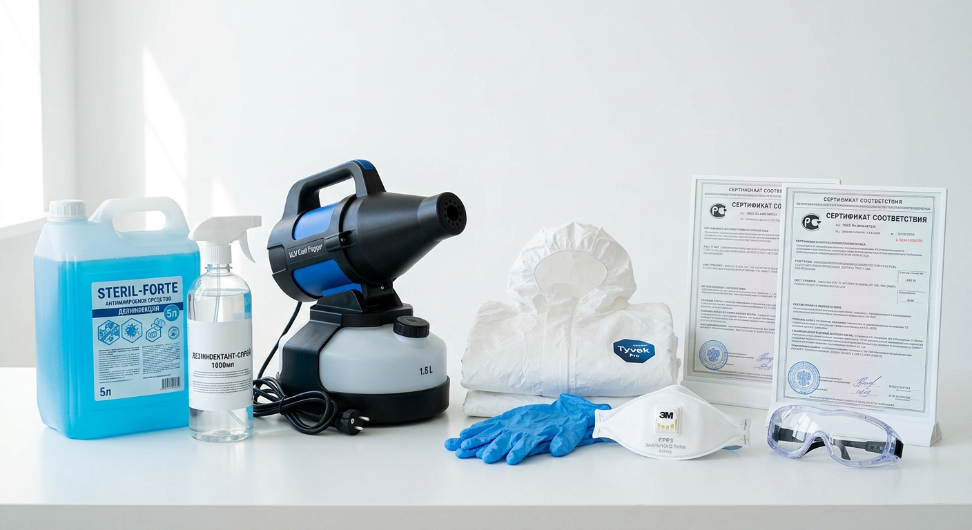 Дезинфекция — Сертифицированные дезинфектанты в Казани