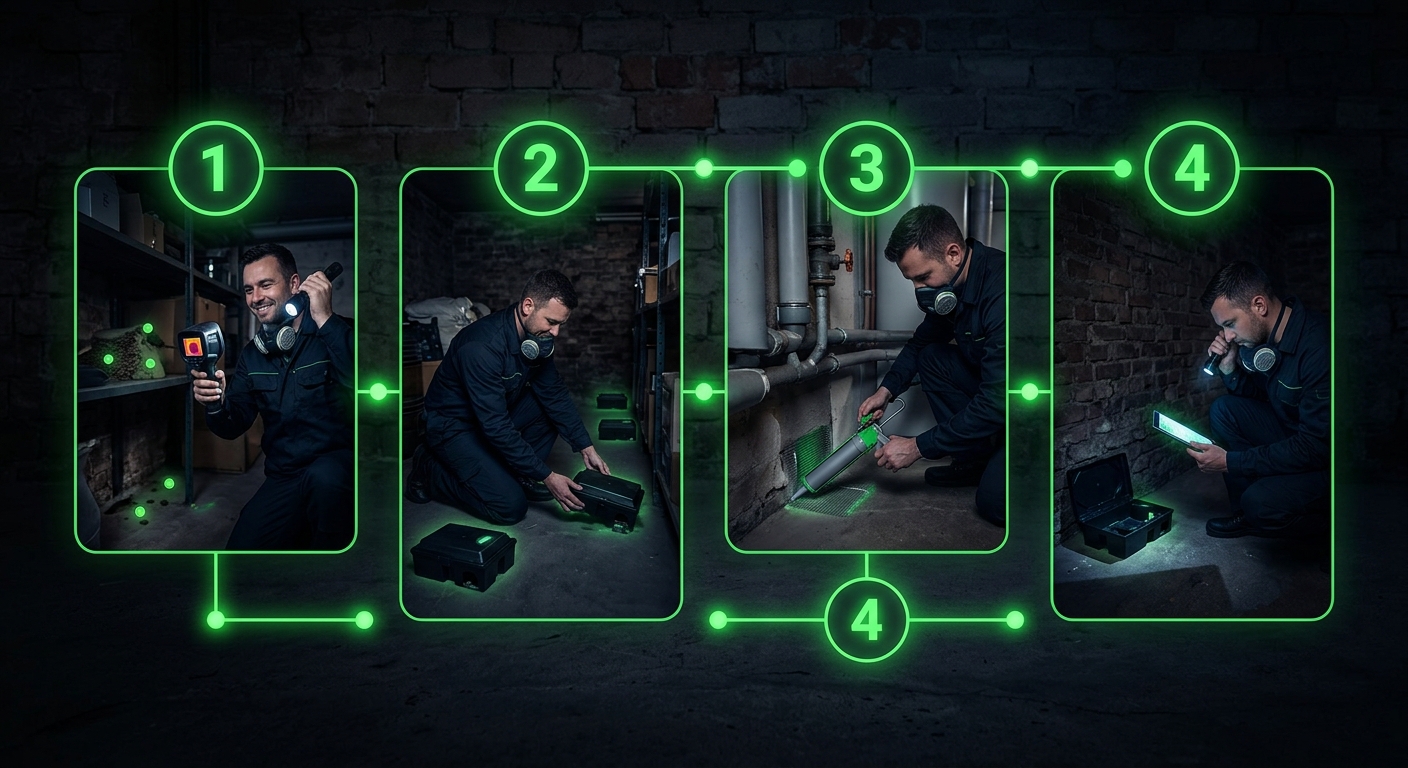 Дератизация — Этапы дератизации — от заявки до гарантии в Новосибирске