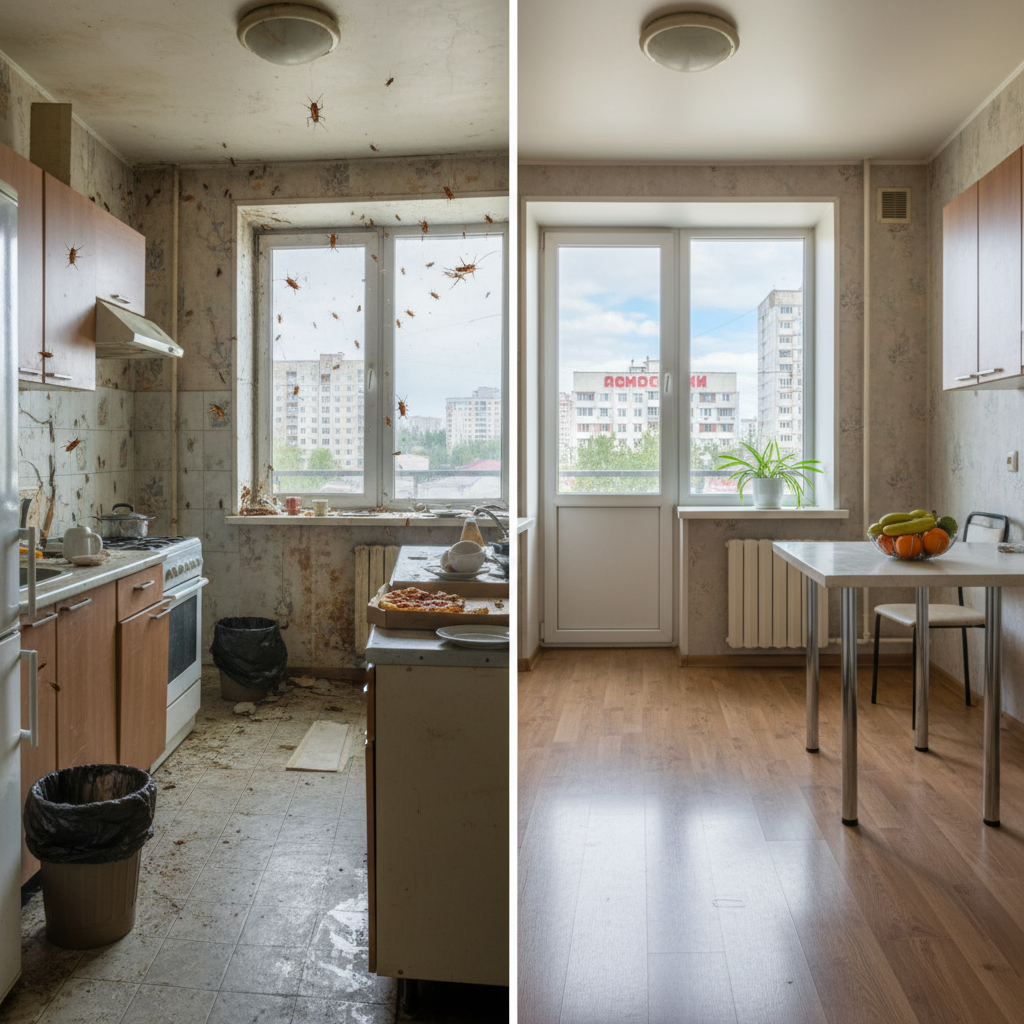 Дезинсекция — Результат профессиональной обработки